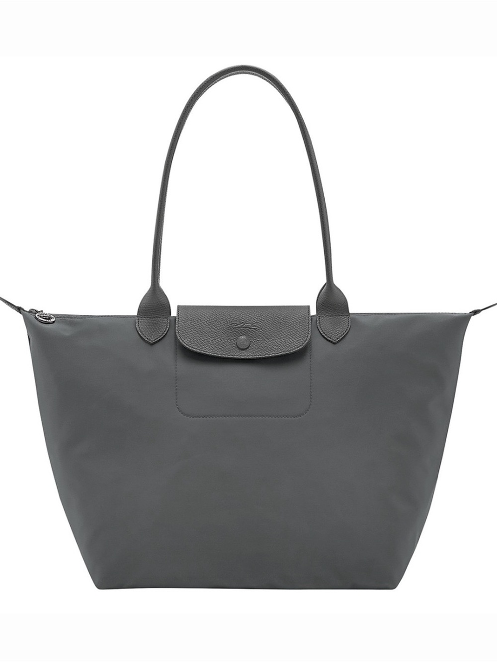 Longchamp Le Pliage Green Medium Nylon Tote Bag in Anthracite
